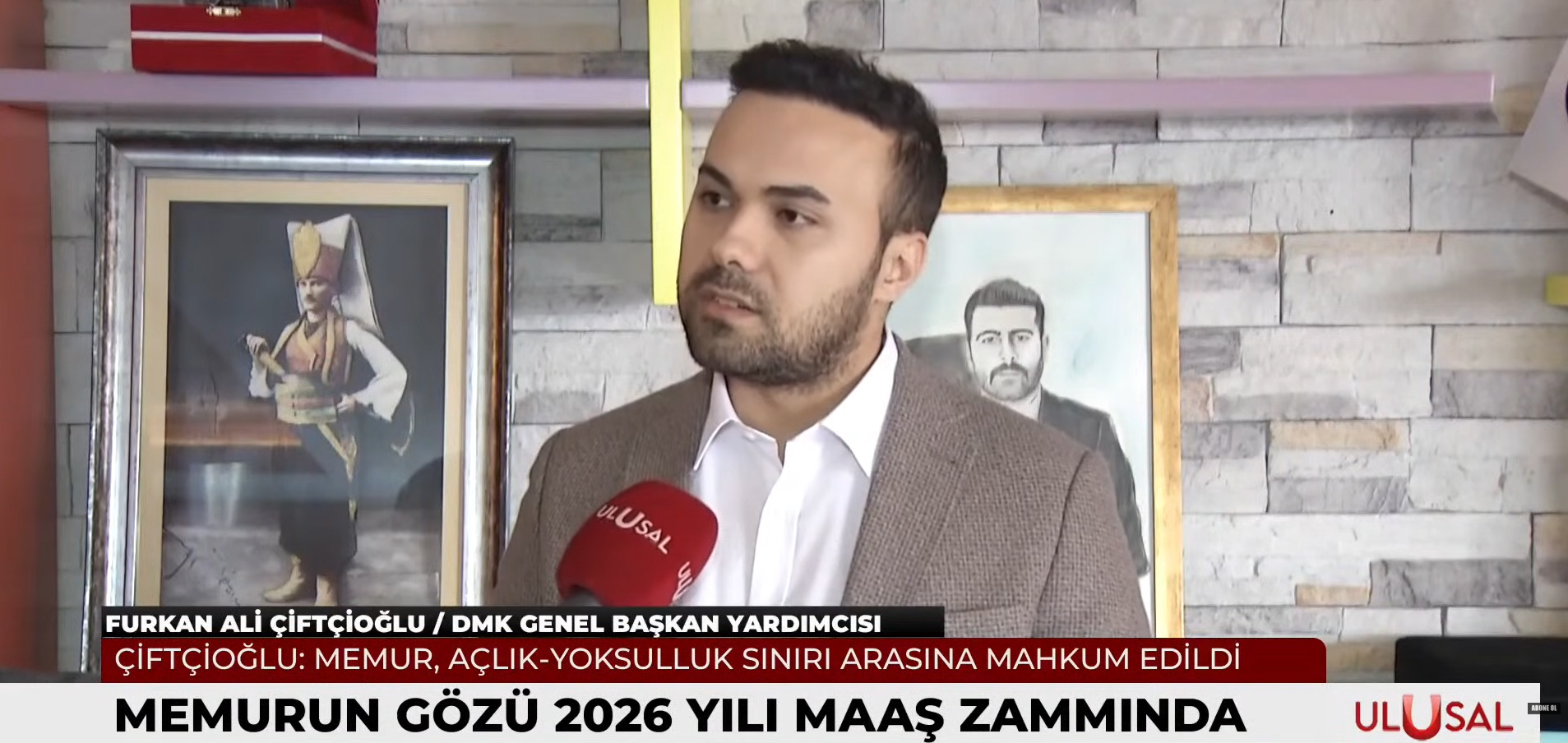 KAMUSAM BAŞKANI ÇİFTÇİOĞLU, ULUSAL KANAL’DA OCAK 2026 MAAŞ ZAMMINI DEĞERLENDİRDİ